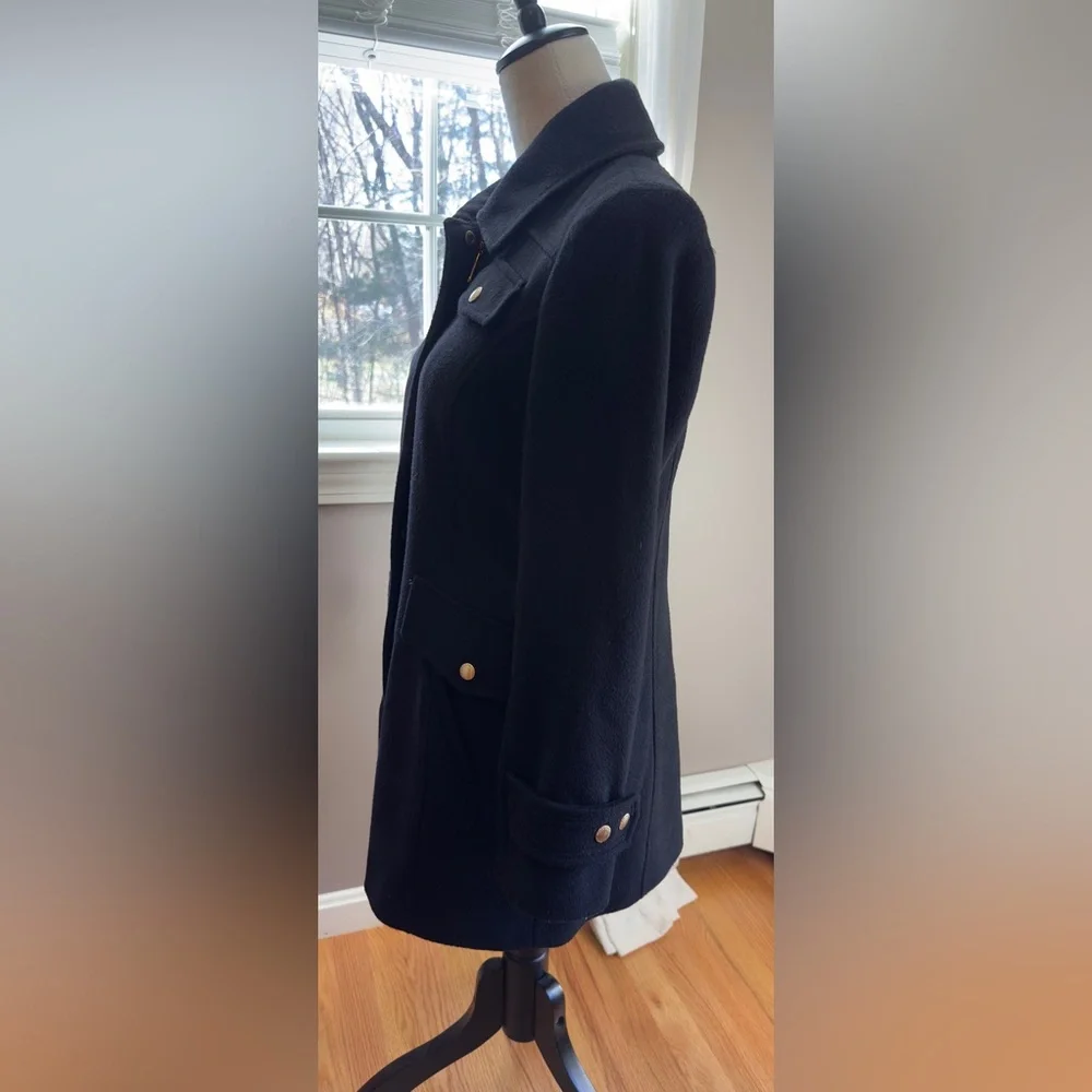 Ellen Tracy Women's Black Wool Coat - Picture 2 of 16
